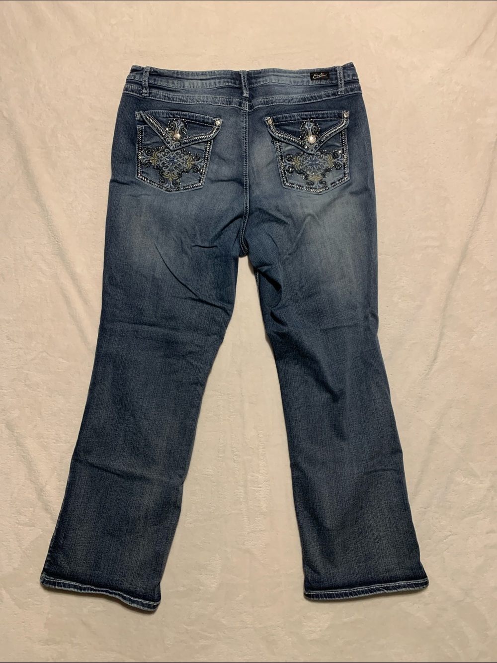 Earl Jeans Slim Boot Bling Back Pocket Size 20W